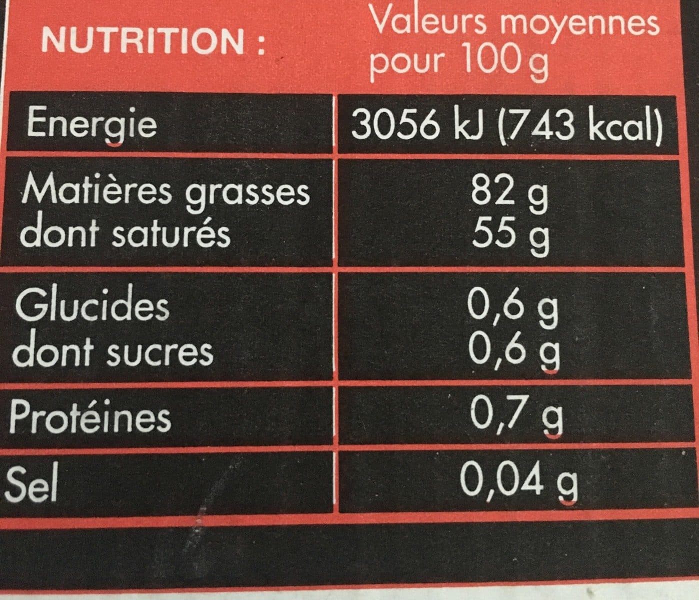 Carrefour Beurre Doux packshot