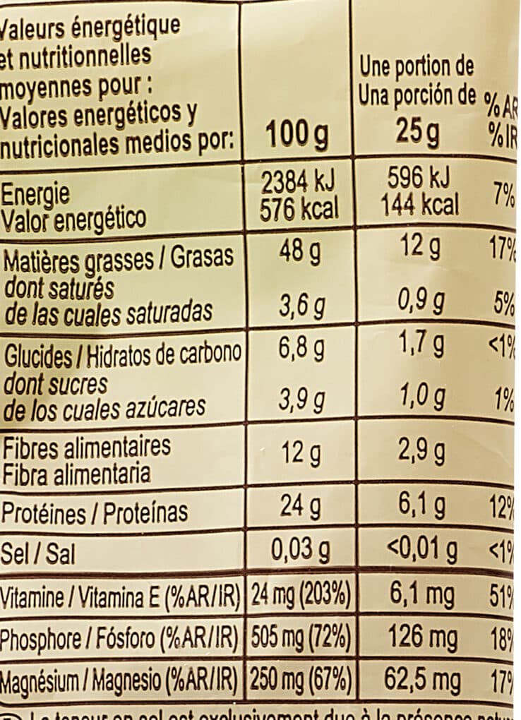Carrefour BIO Amandes décortiquées non grillées sans sel ajouté packshot