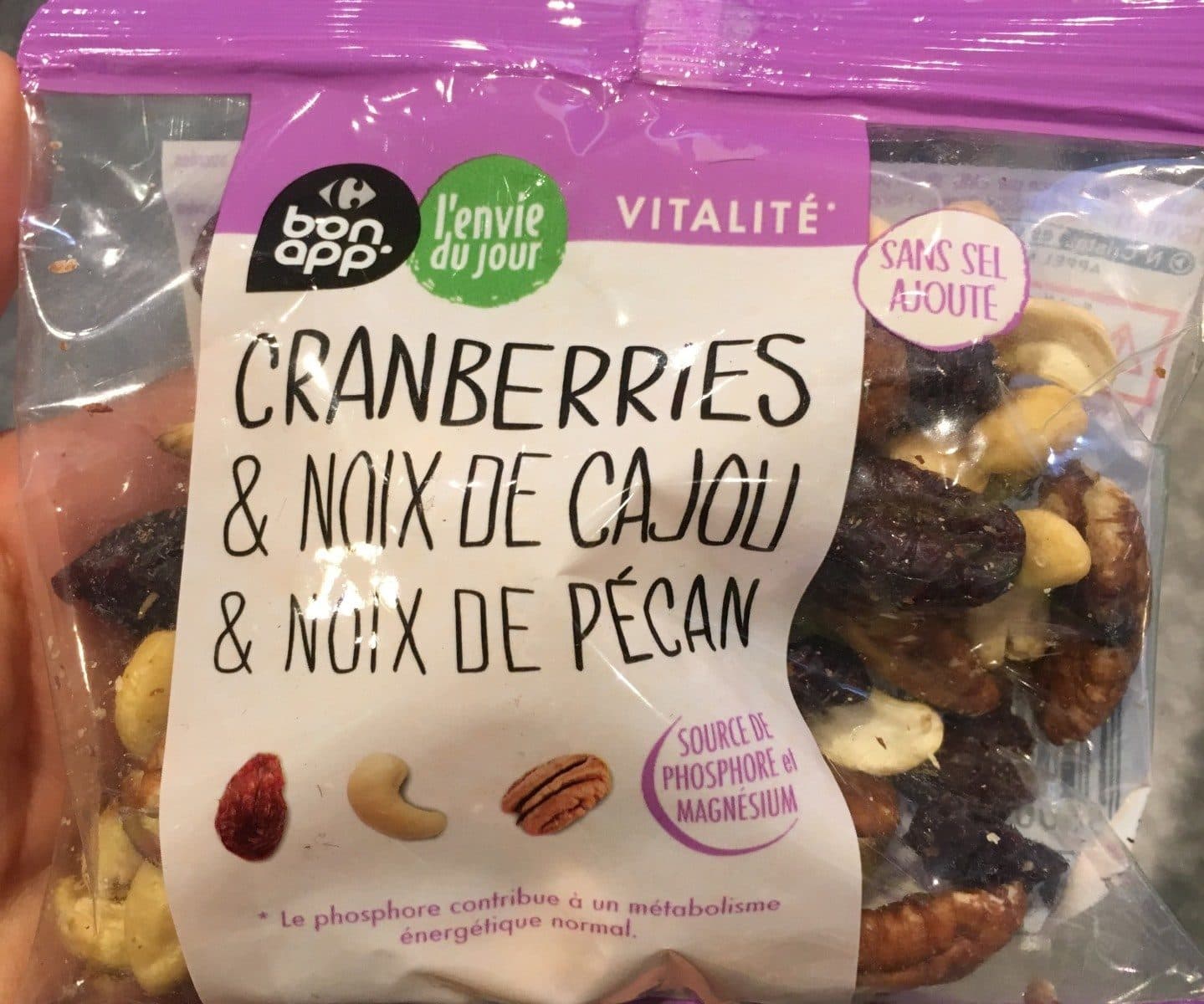 Carrefour Cranberries & noix de cajou & noix de pécan packshot