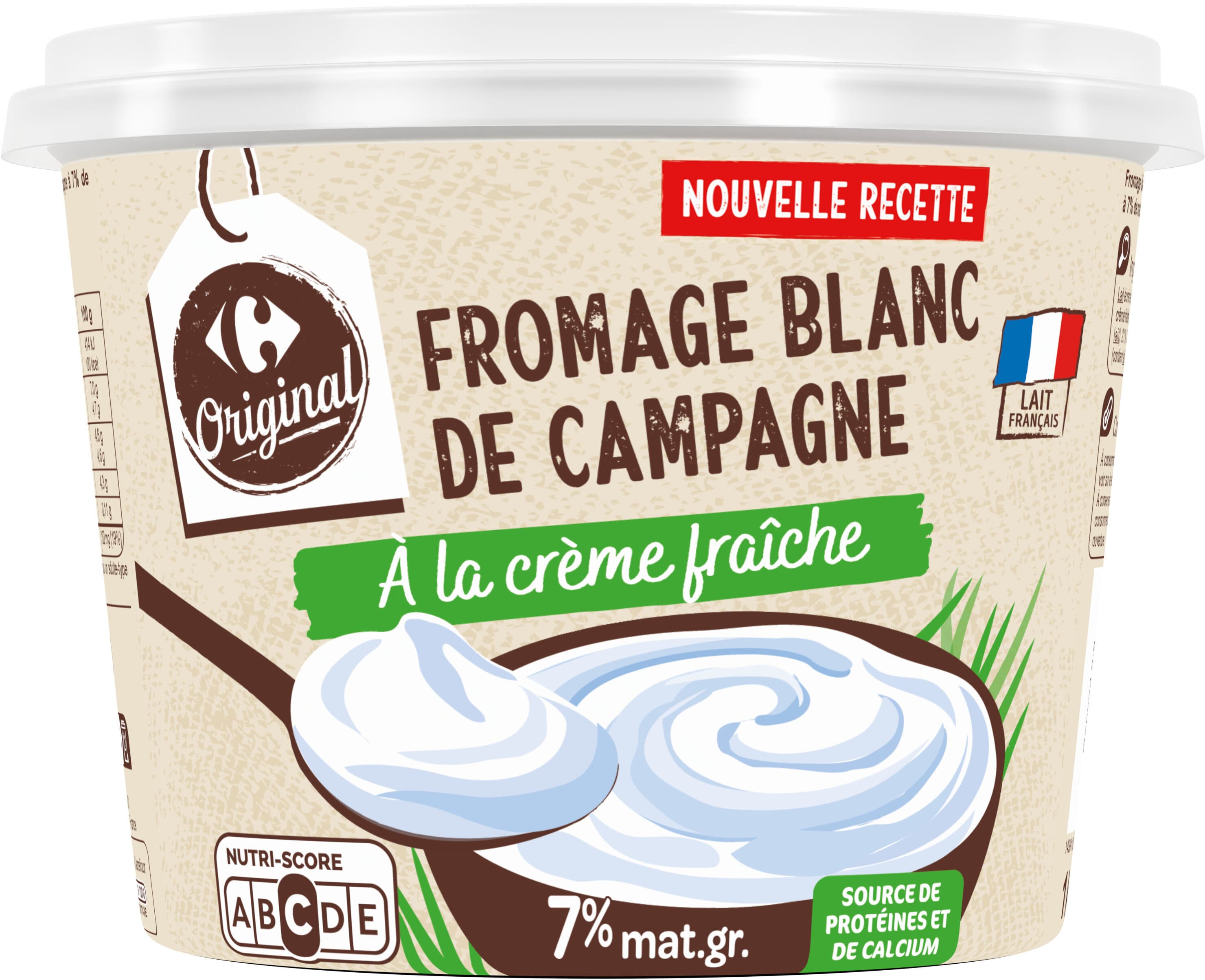 Carrefour Fromage blanc de campagne 7% MG packshot