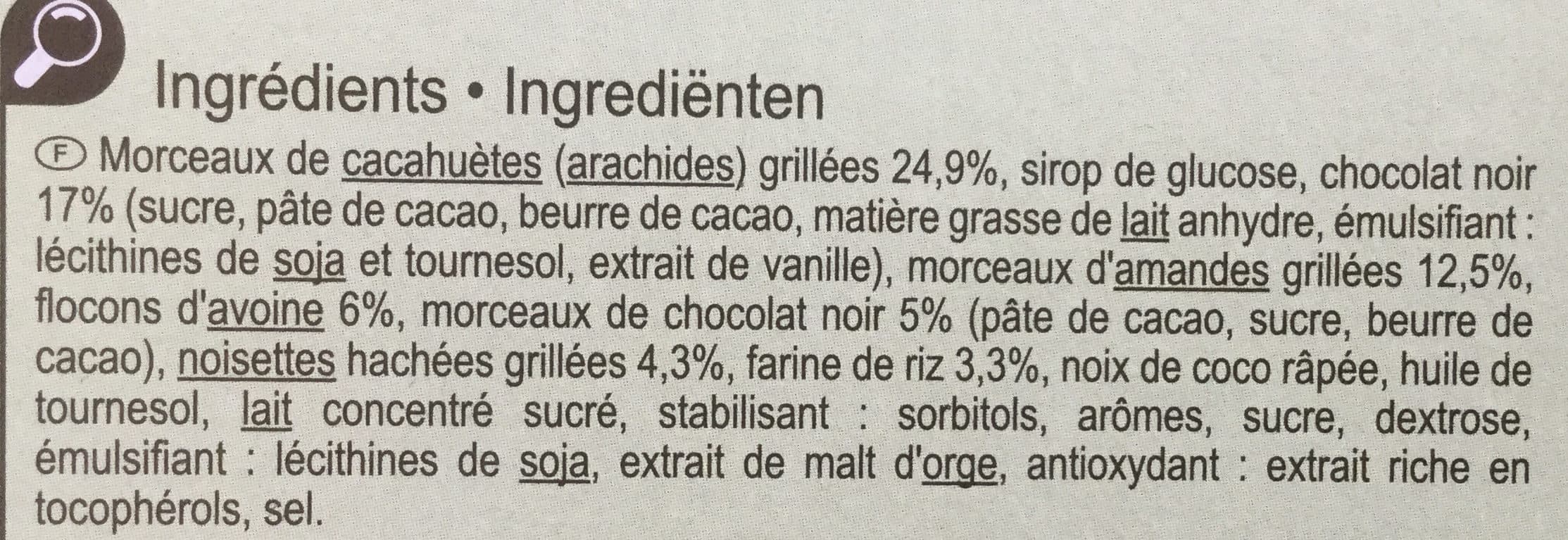 Carrefour Barres GOURMANDES packshot