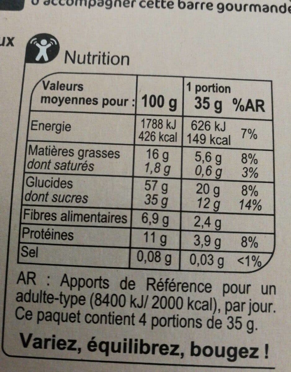 Carrefour Barres GOURMANDES packshot