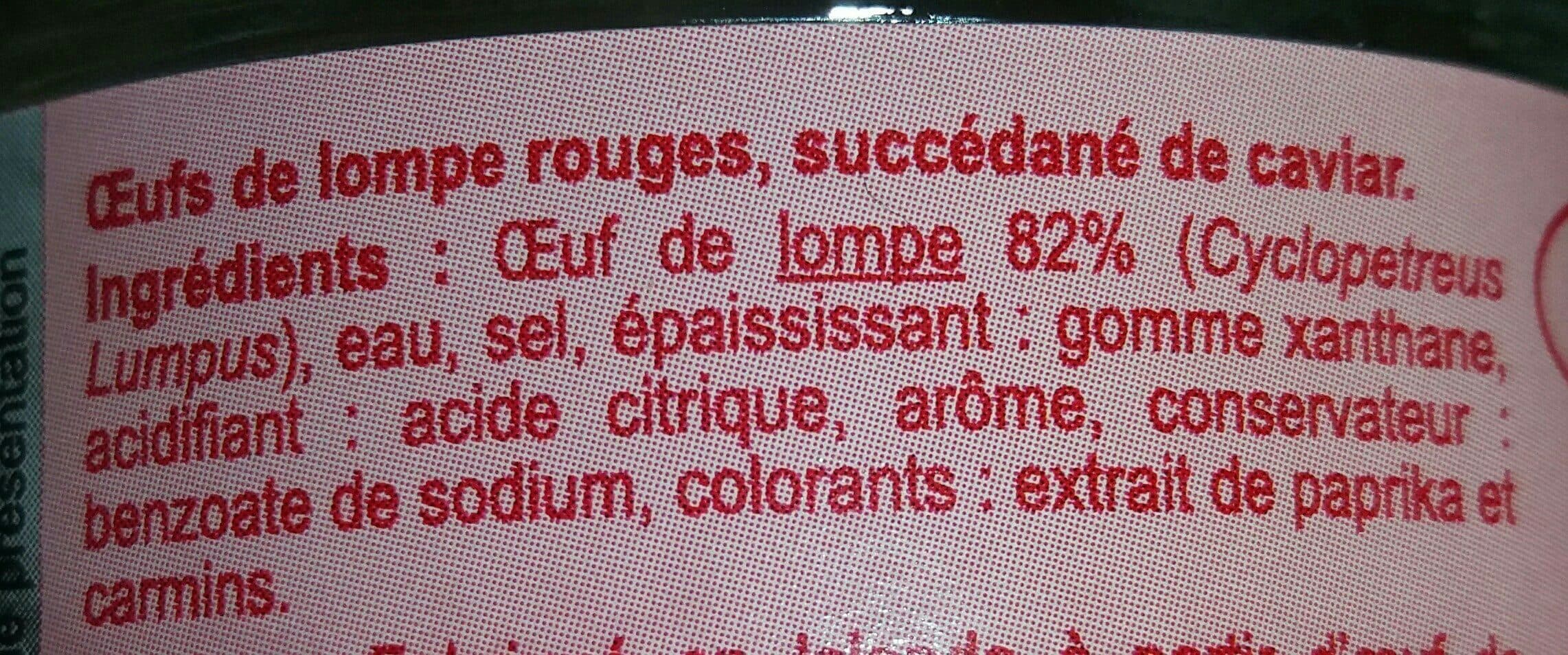 Carrefour Oeufs de lompe packshot
