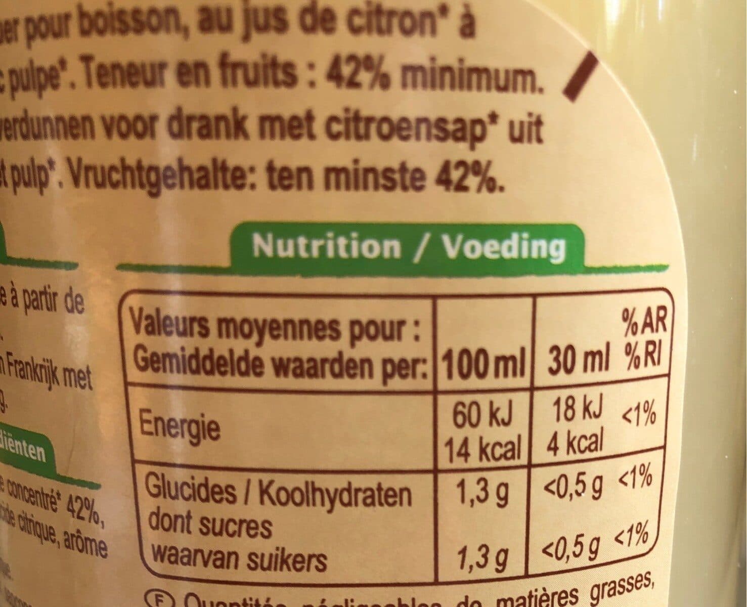 Carrefour BIO Citron spécialité à diluer packshot