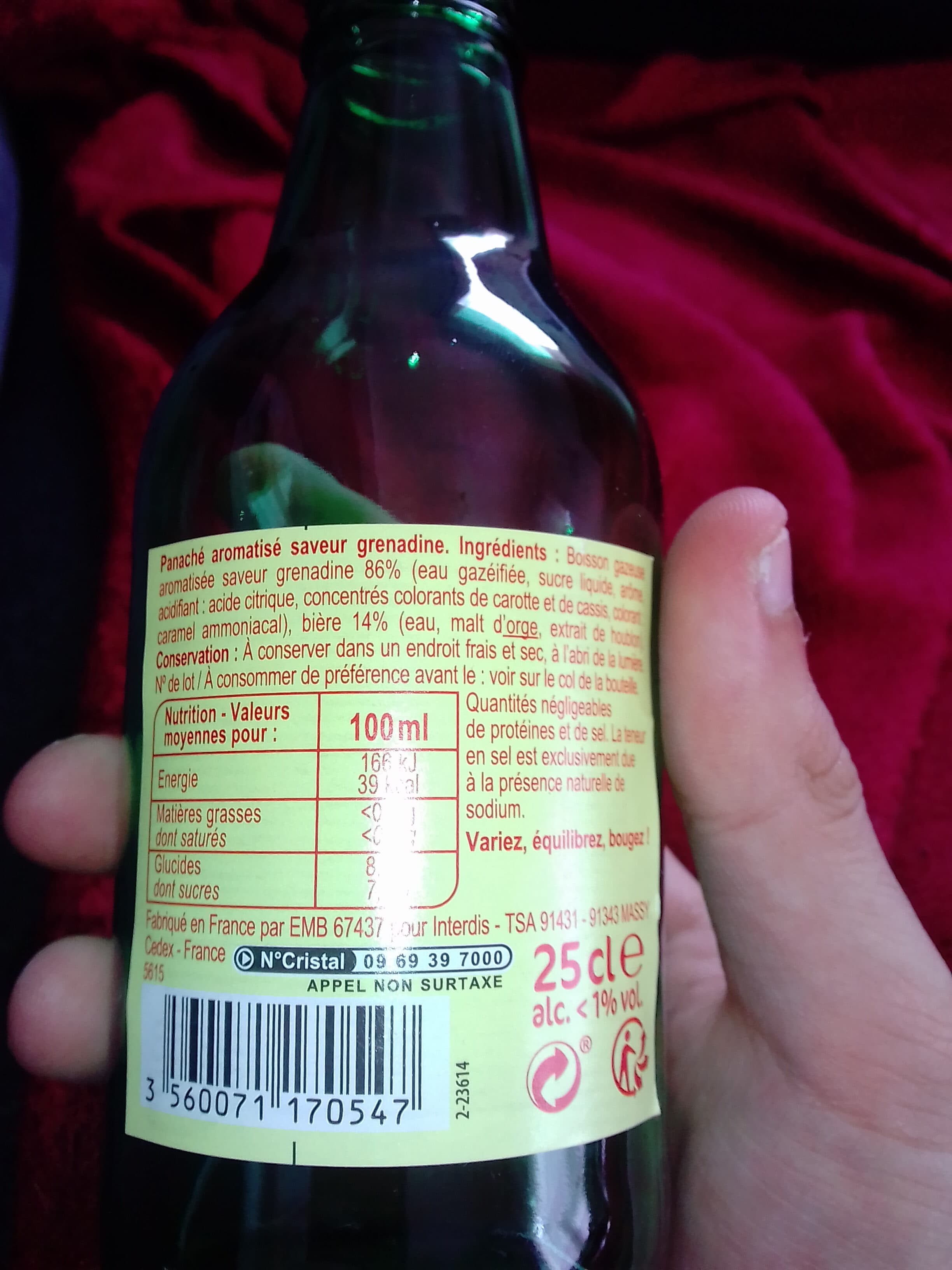 Carrefour Panaché saveur grenadine packshot
