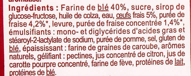 Carrefour WOOPY Fourrés goût fraise packshot