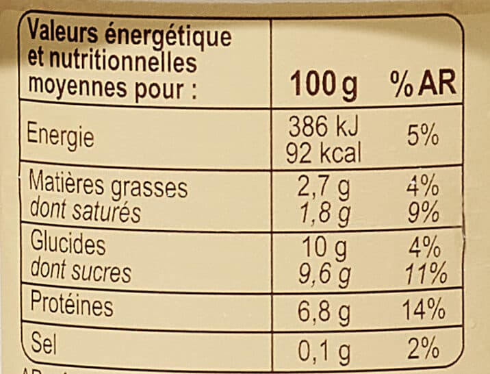 Carrefour BIO Fromage blanc à la vanille packshot