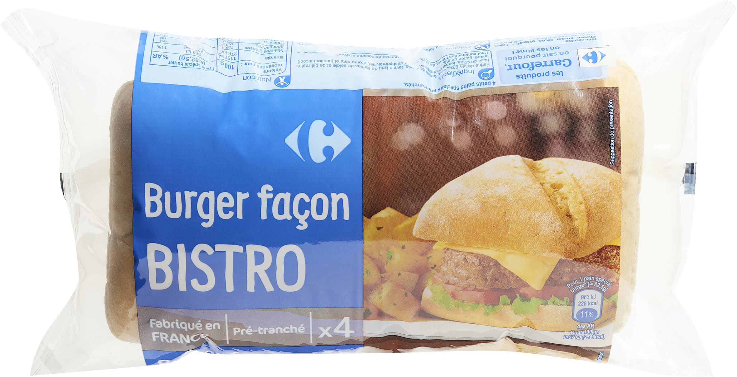 Carrefour Bistro burger packshot