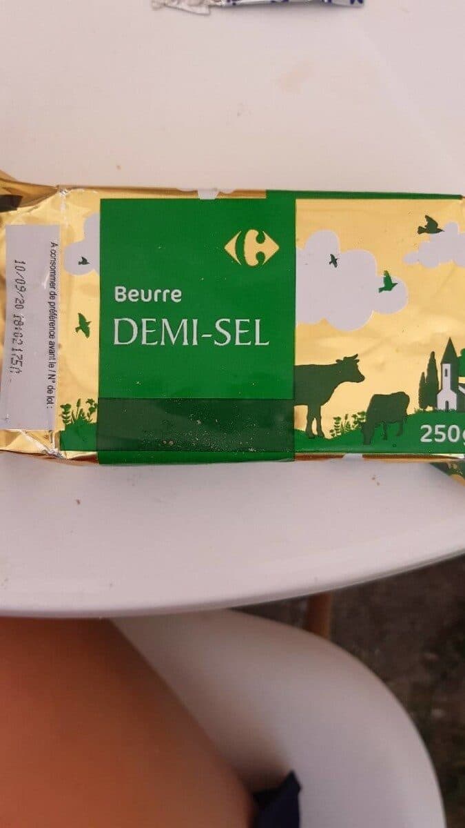 Carrefour Beurre gastronomique demi-sel packshot