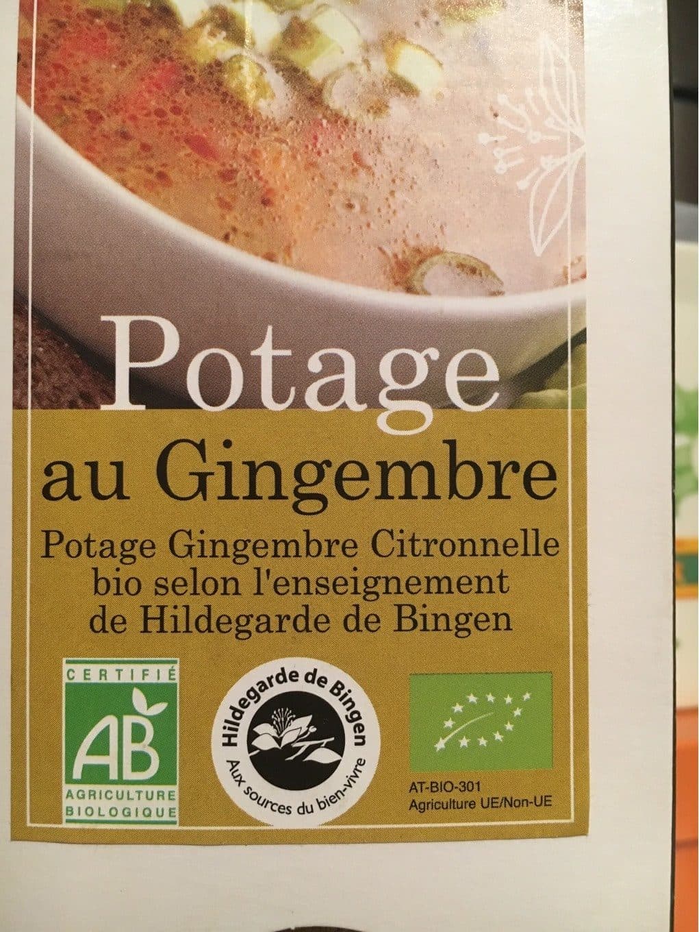 Aromandise Potage au Gingembre packshot