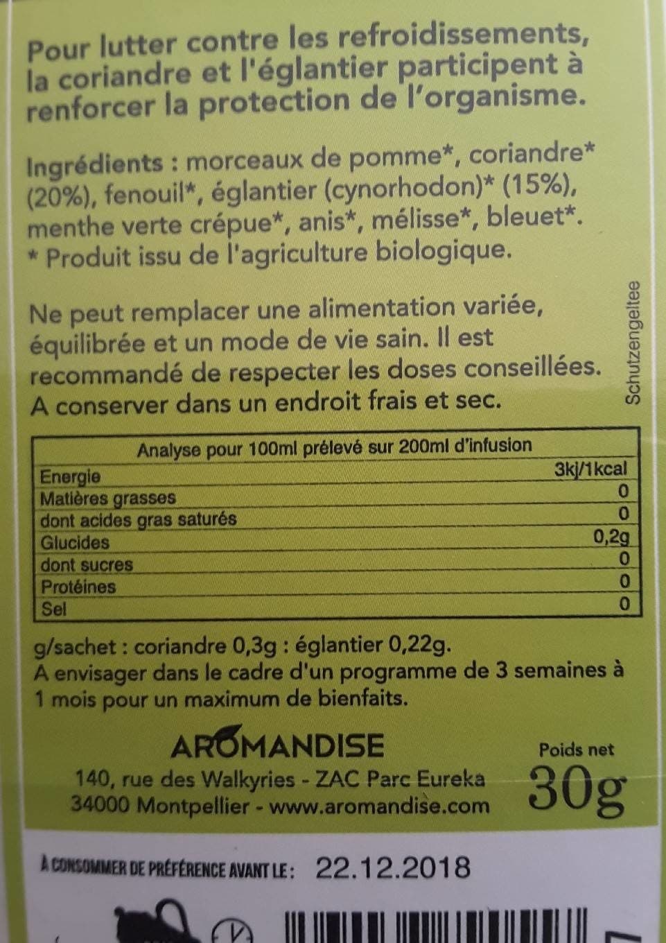 Hildegarde de Bingen Aromandise Tisane Ange Gardien Bio - Boîte De packshot