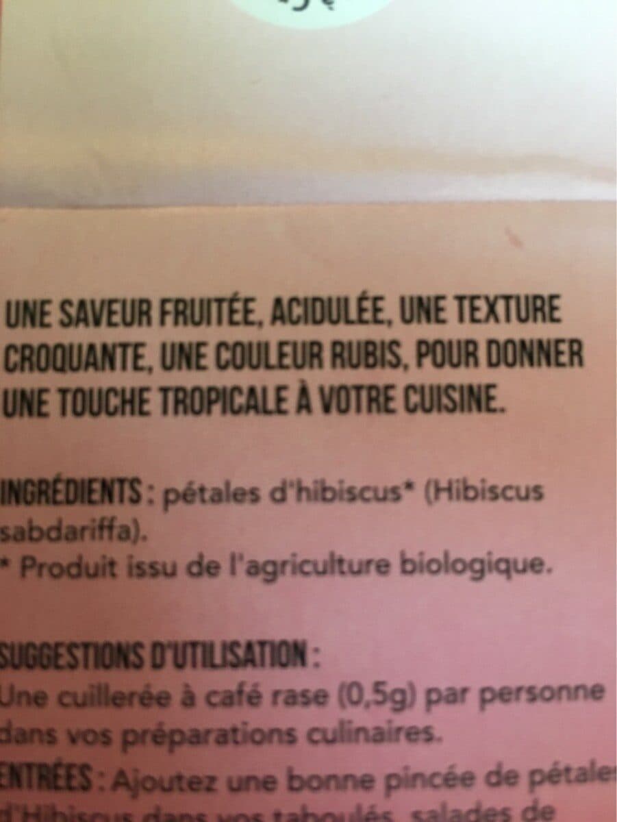 Open Food Facts Calices d’hibiscus packshot