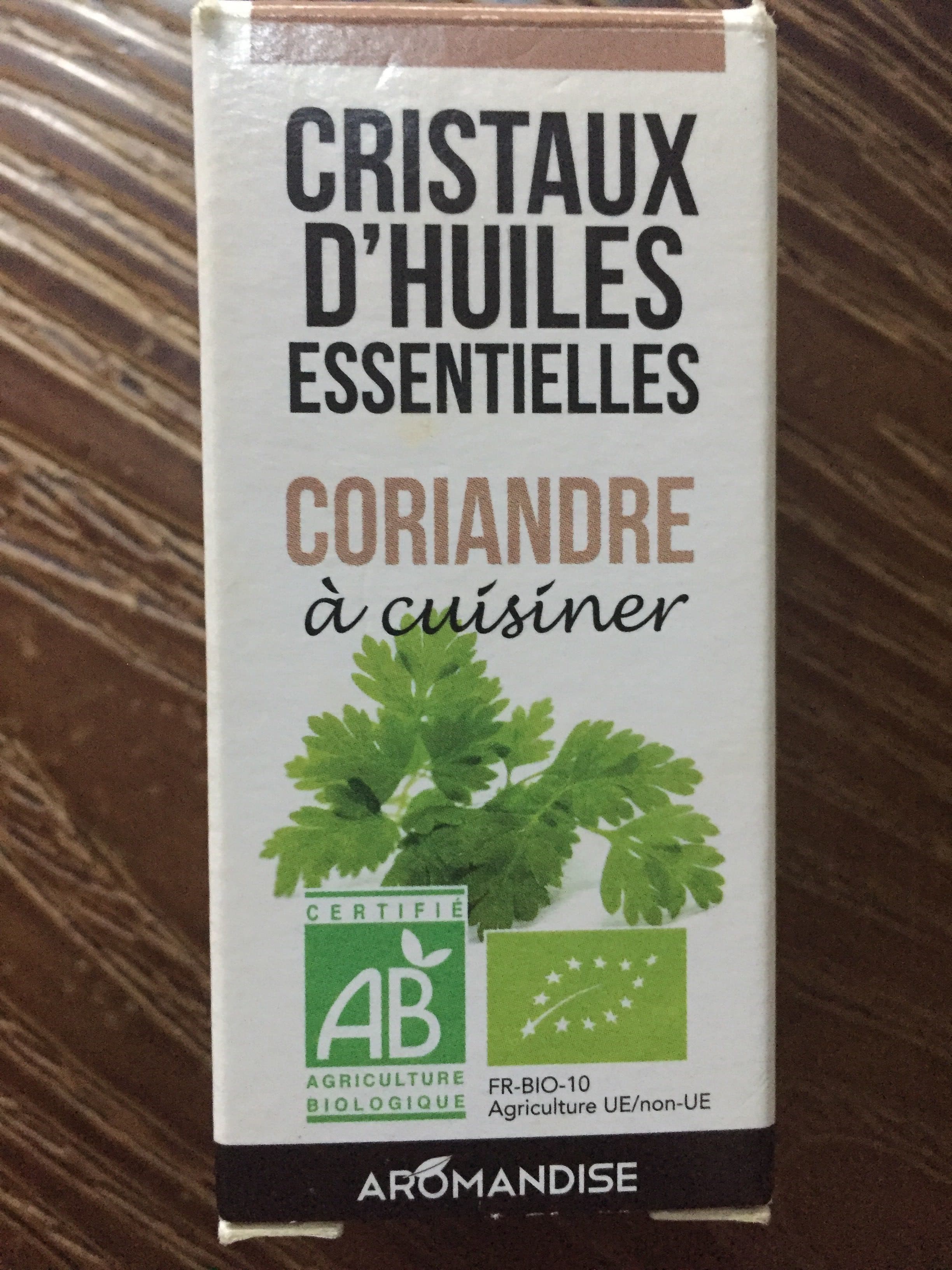 Aromandise Cristaux d'huiles essentielles - coriandre packshot