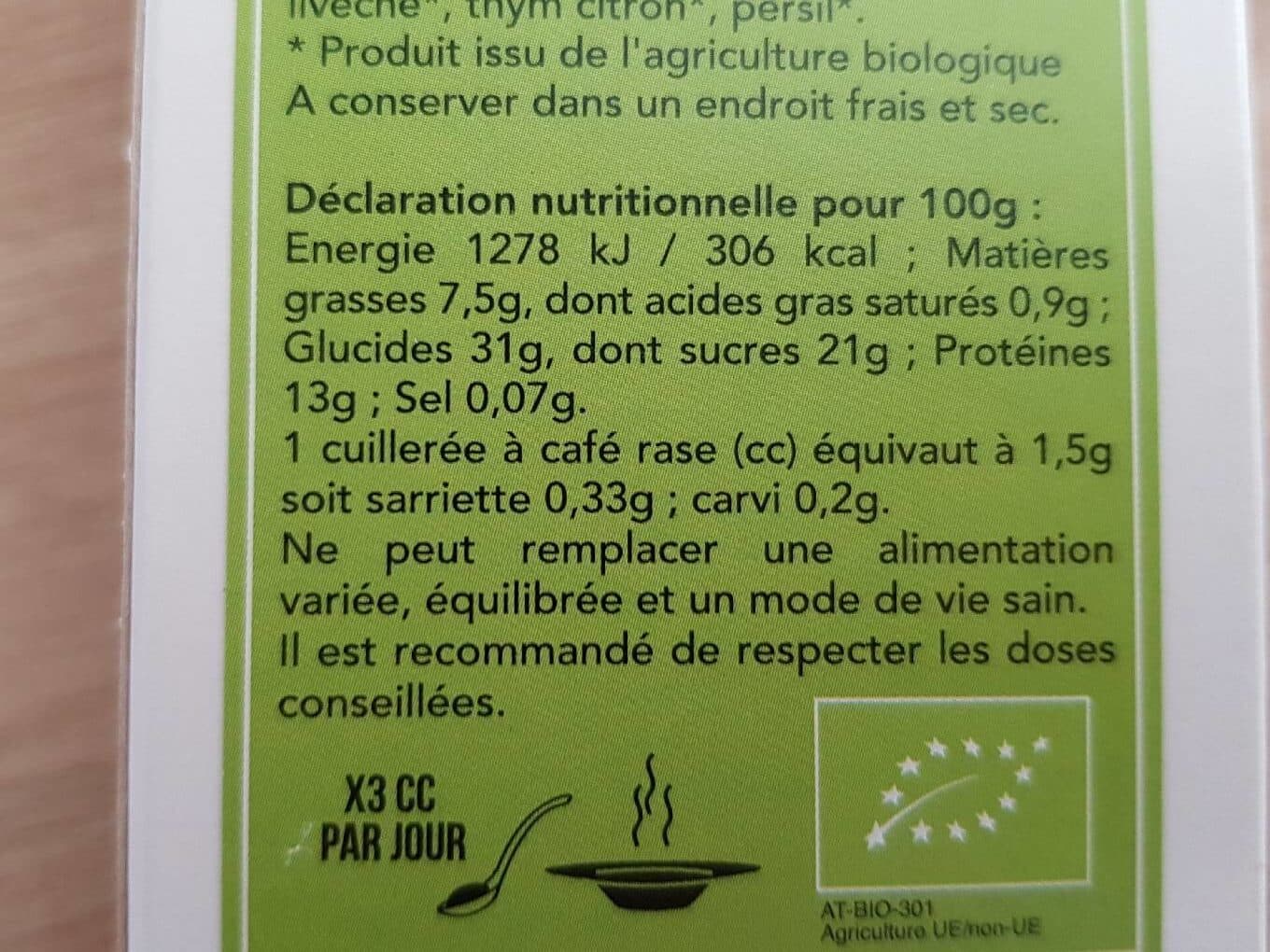 Aromandise Épicés santé digest packshot