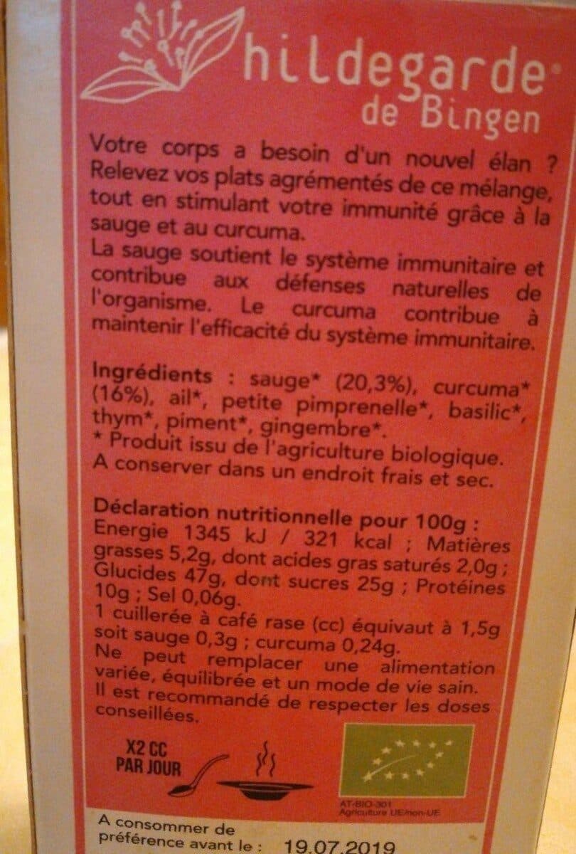 Aromandise Épices santé immunité packshot