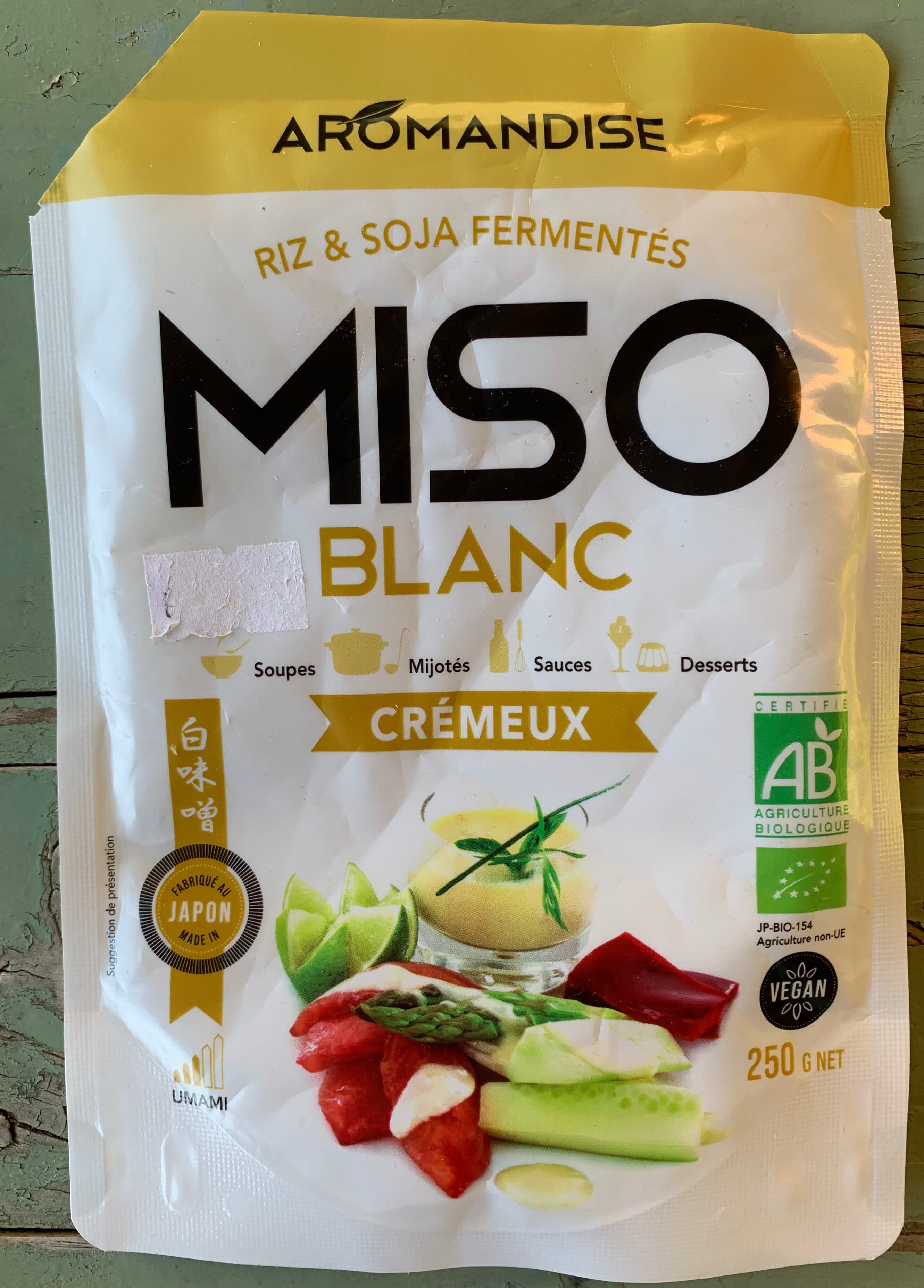 Aromandise Miso blanc crémeux packshot