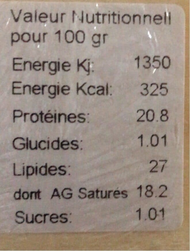 Open Food Facts buchette cendrée packshot