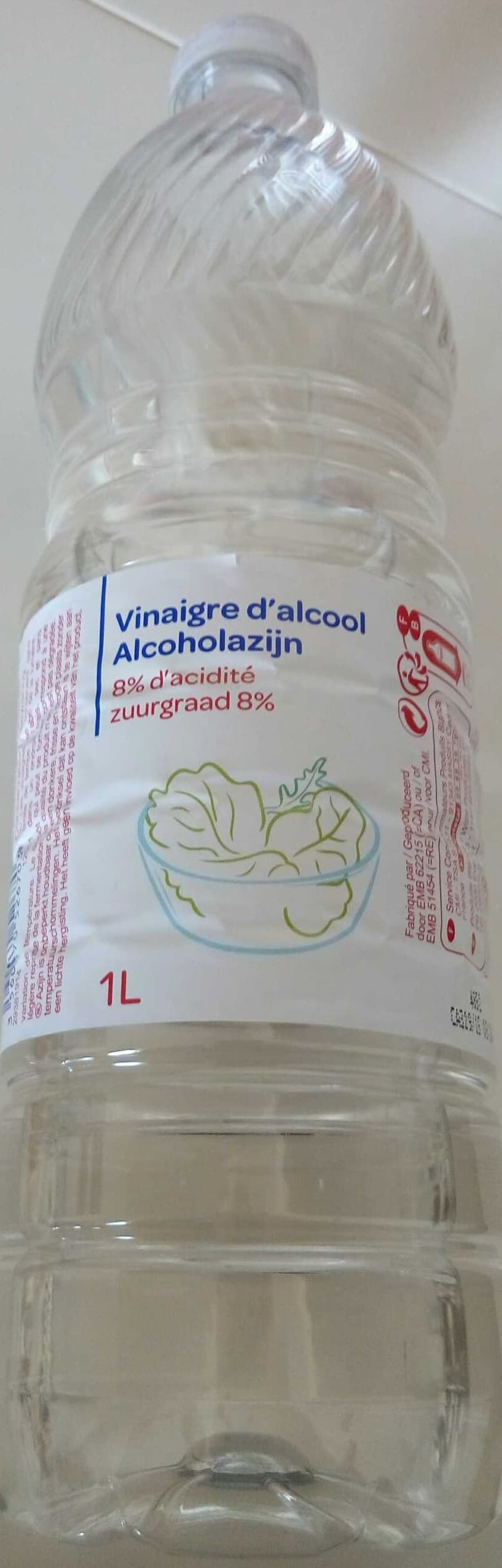Produits Blancs Vinaigre d'alcool packshot