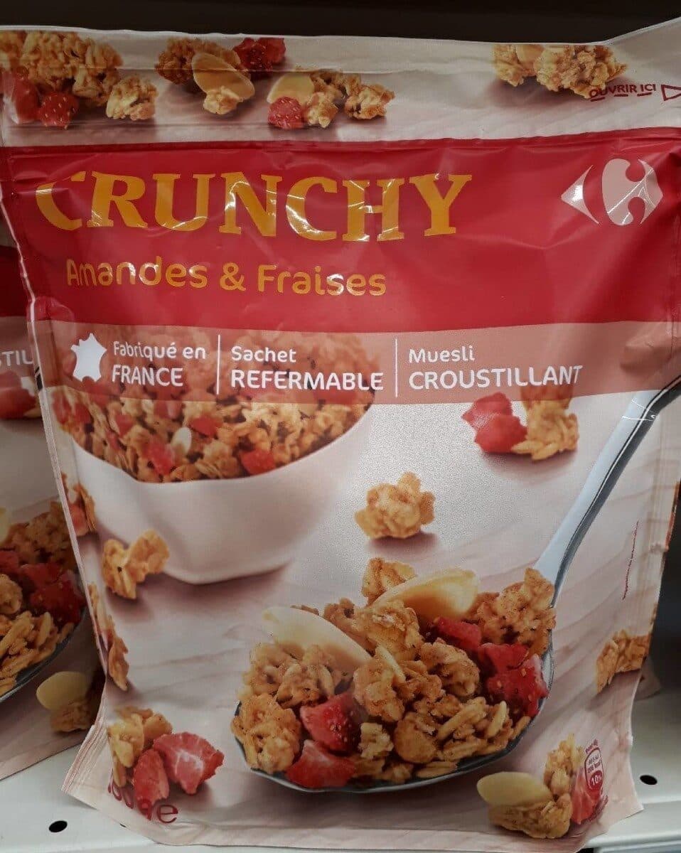 Open Food Facts Crunchy amandes et fraises packshot