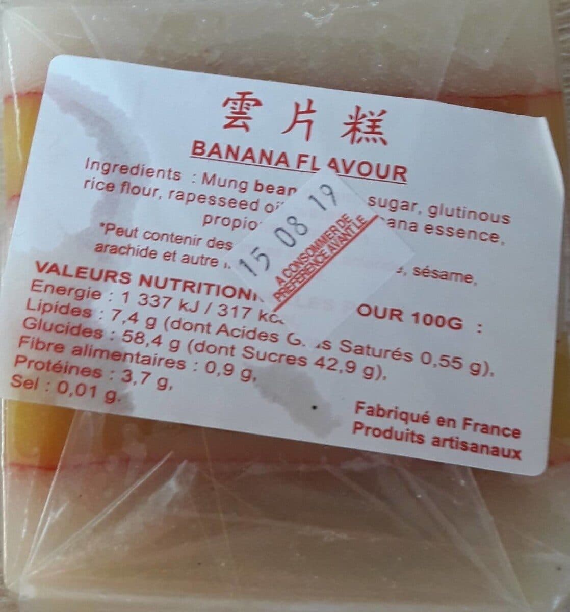 Asie D'Ivry SARL BANANA FLAVOUR packshot