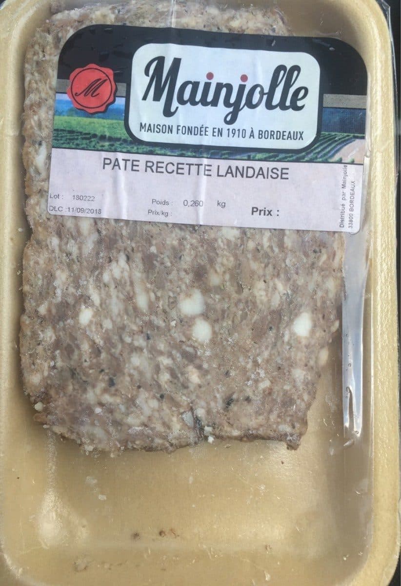 Mainjolle Pate landais packshot