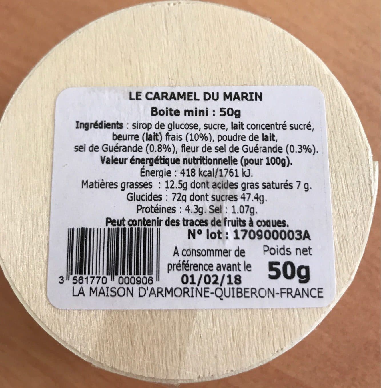 La Maison d’Armorine Le Caramel du marin packshot
