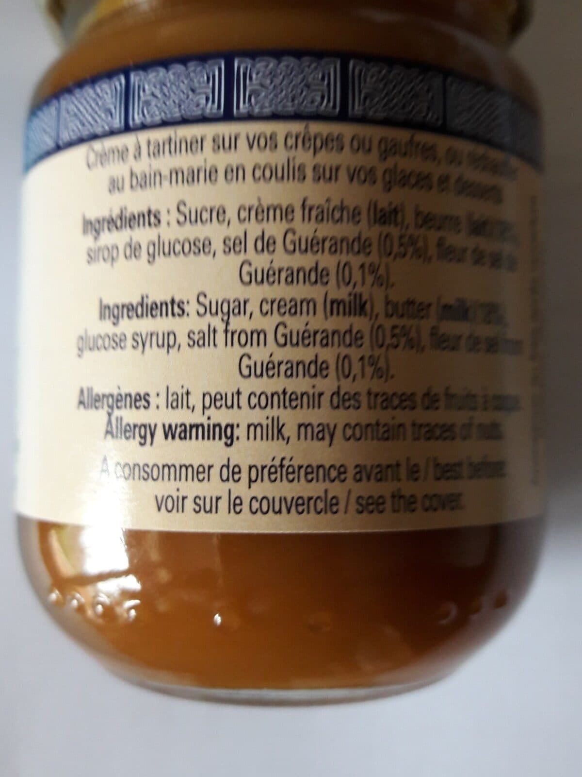 Open Food Facts Crème de caramel au beurre salé packshot