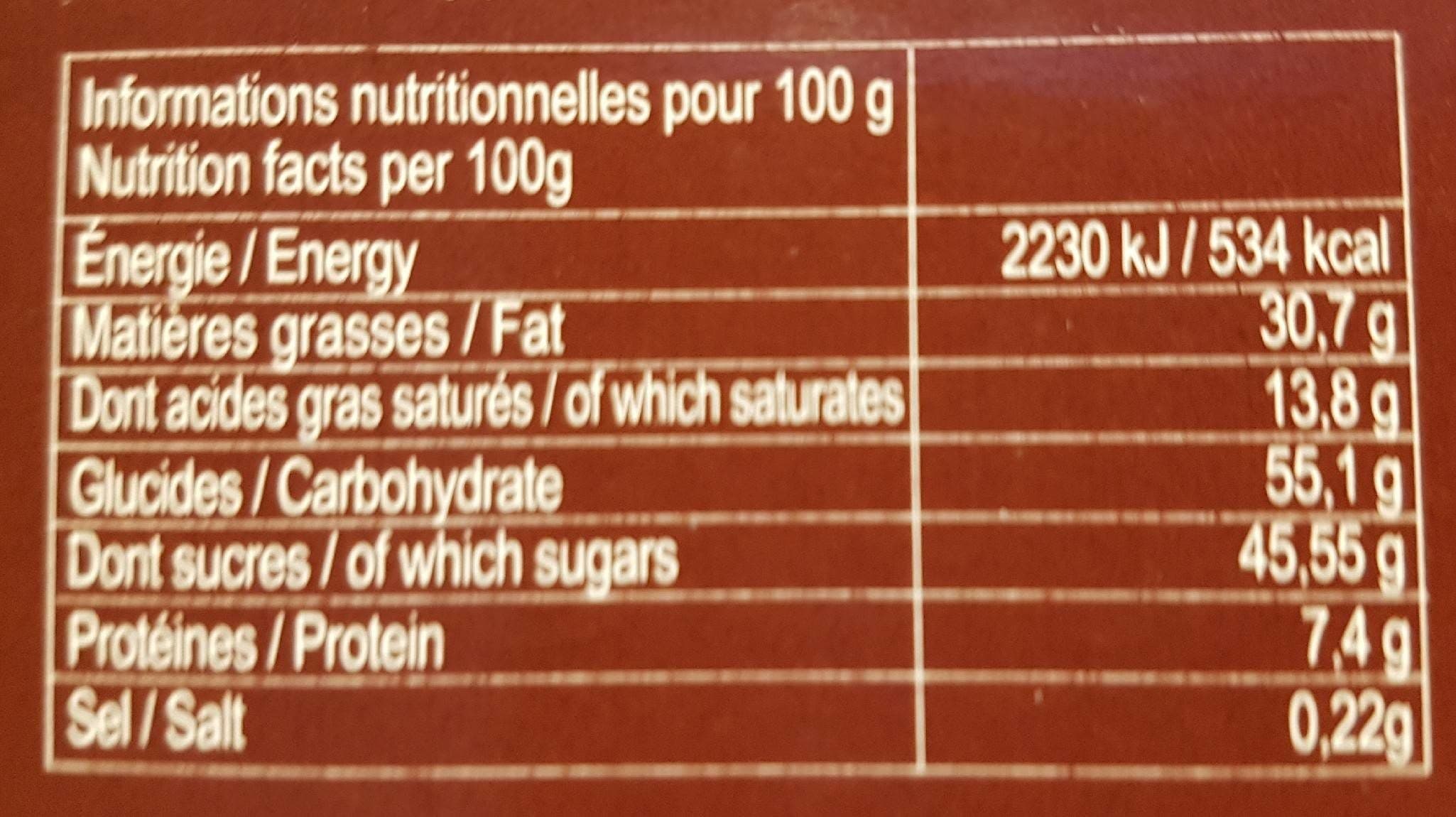 LA MAISON D'ARMORINE Florentins Chocolat Au Lait - Orange packshot