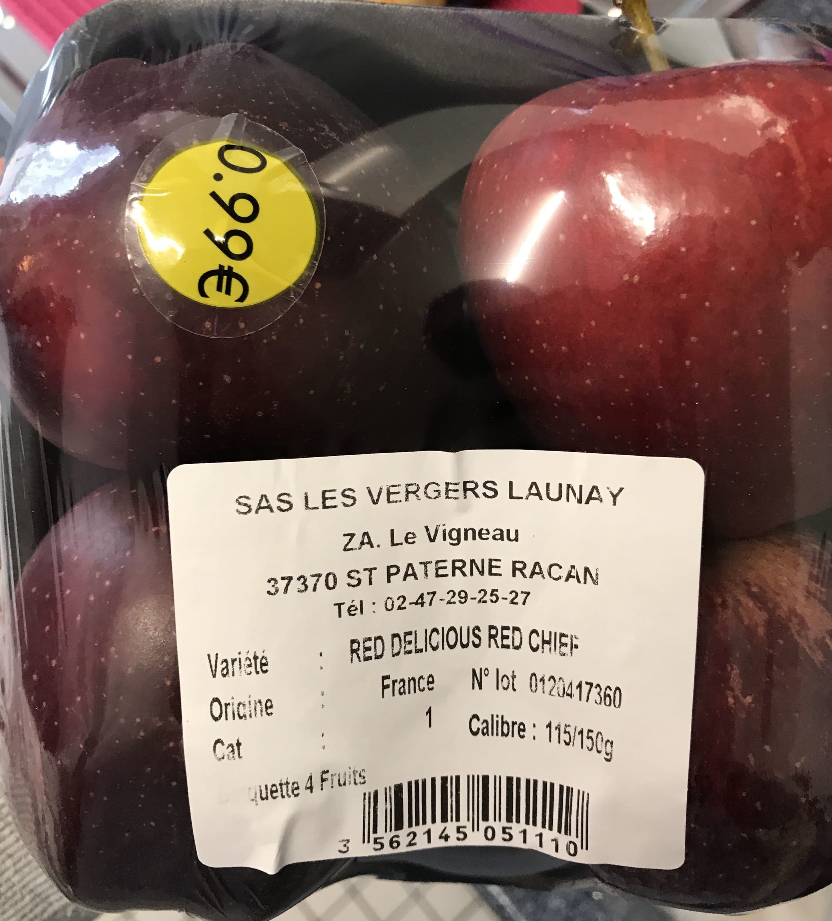Les Vergers Launay Red Delicious Red Chief packshot