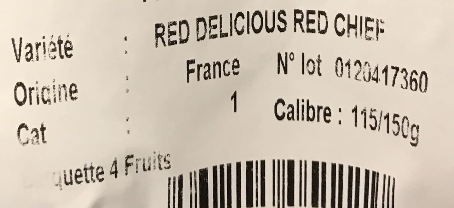 Les Vergers Launay Red Delicious Red Chief packshot