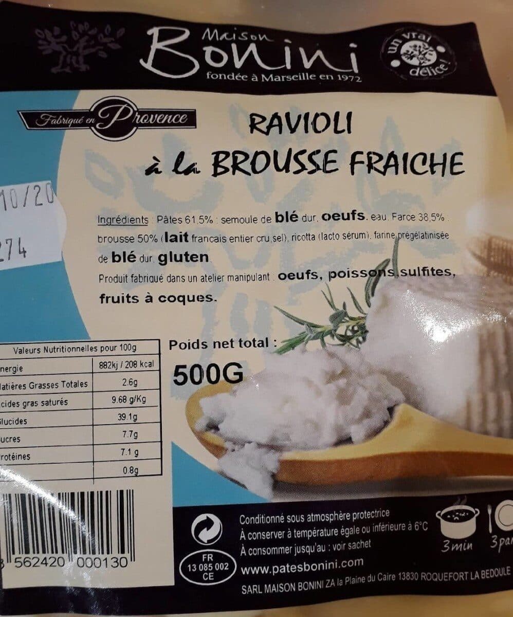 Bonini ravioli a la brousse fraiche packshot