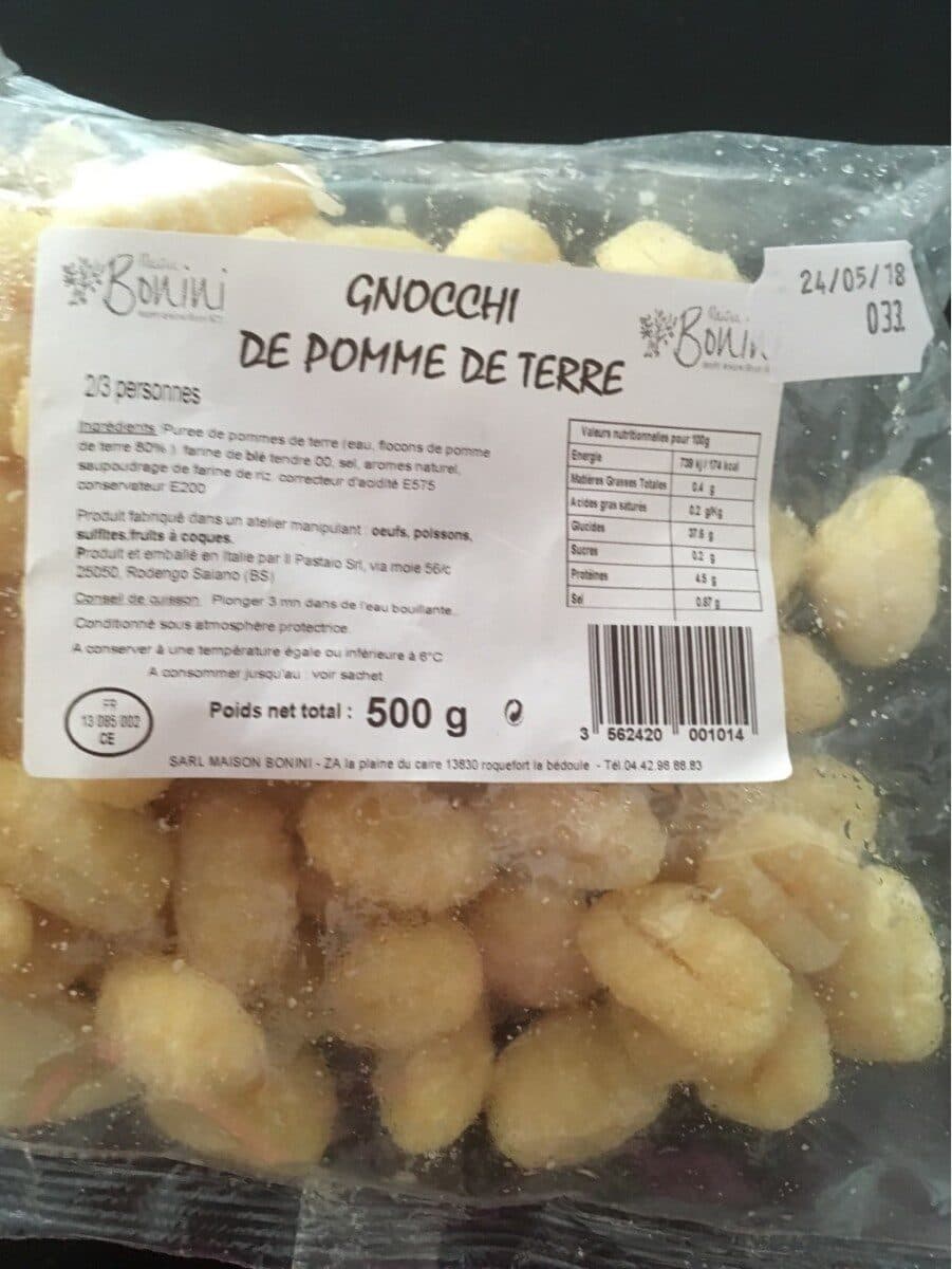Open Food Facts Gnocchi de pommes de terre packshot