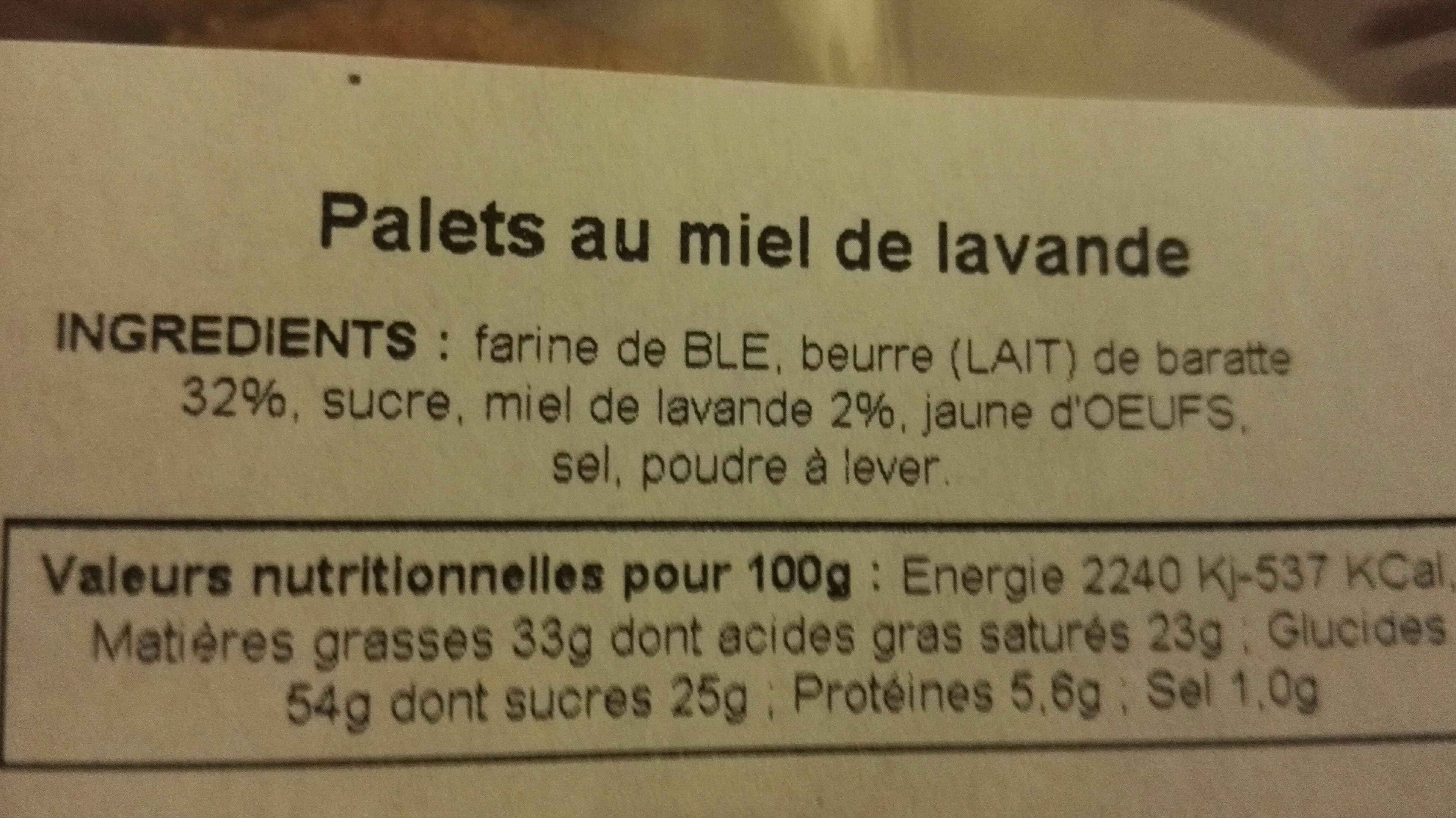 PELTIER Palets au miel de lavande packshot