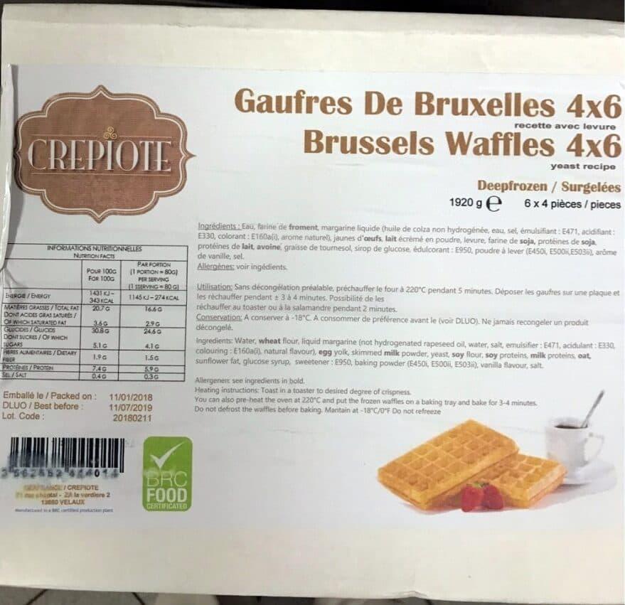 CREPIOTE Gaufres de Bruxelles 4x6 packshot