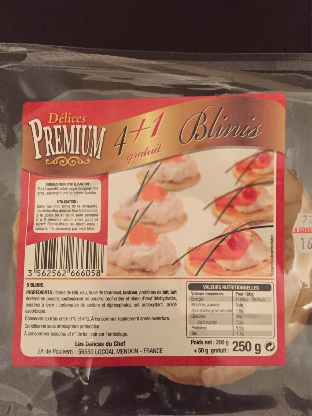 Délices Premium Blinis packshot