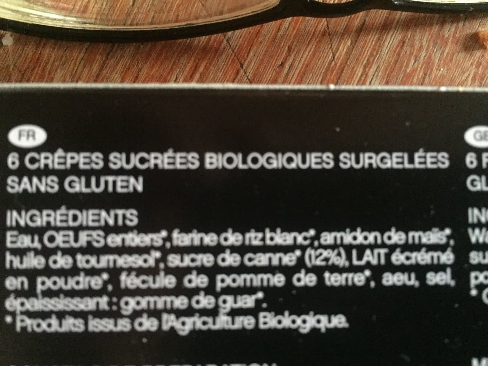 Open Food Facts Crêpes fines sucrées packshot