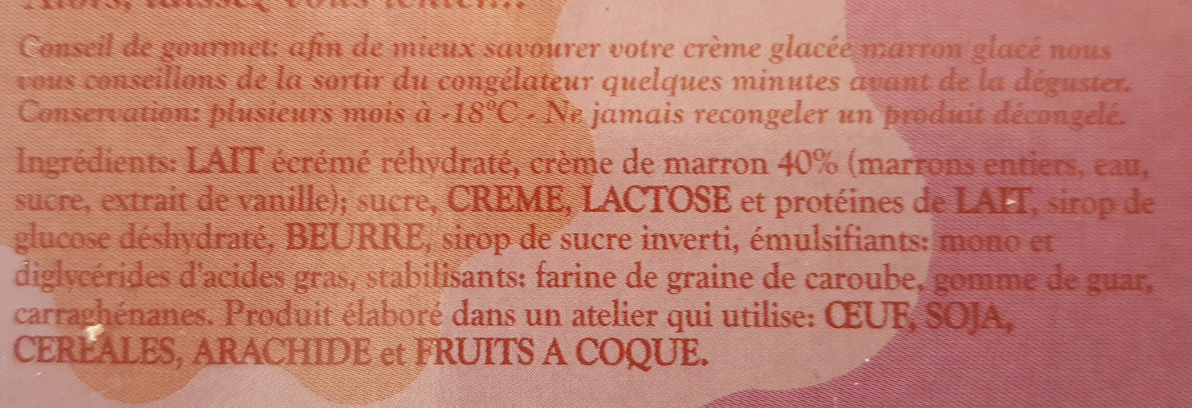 LES CIGALINES Glace aux Marrons packshot
