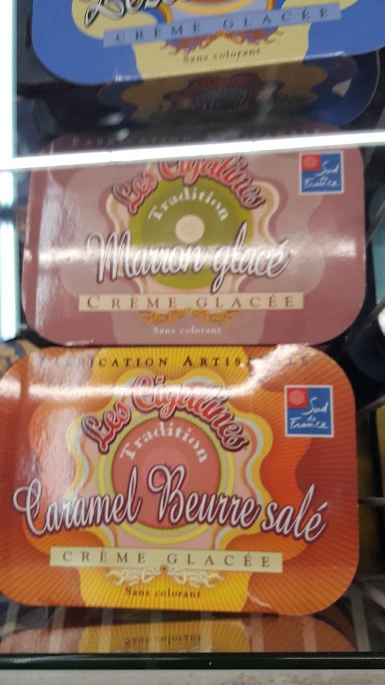 Les Cigalines Glace caramel beurre sale packshot