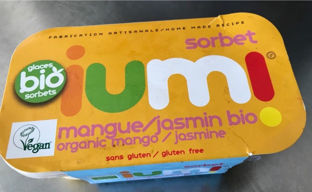 Open Food Facts Sorbet mangue jasmin bio packshot