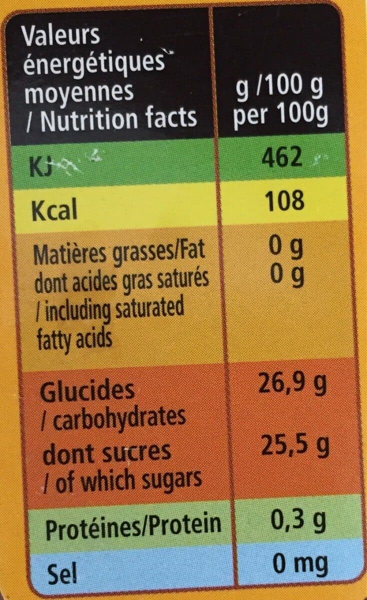 Open Food Facts Sorbet mangue jasmin bio packshot