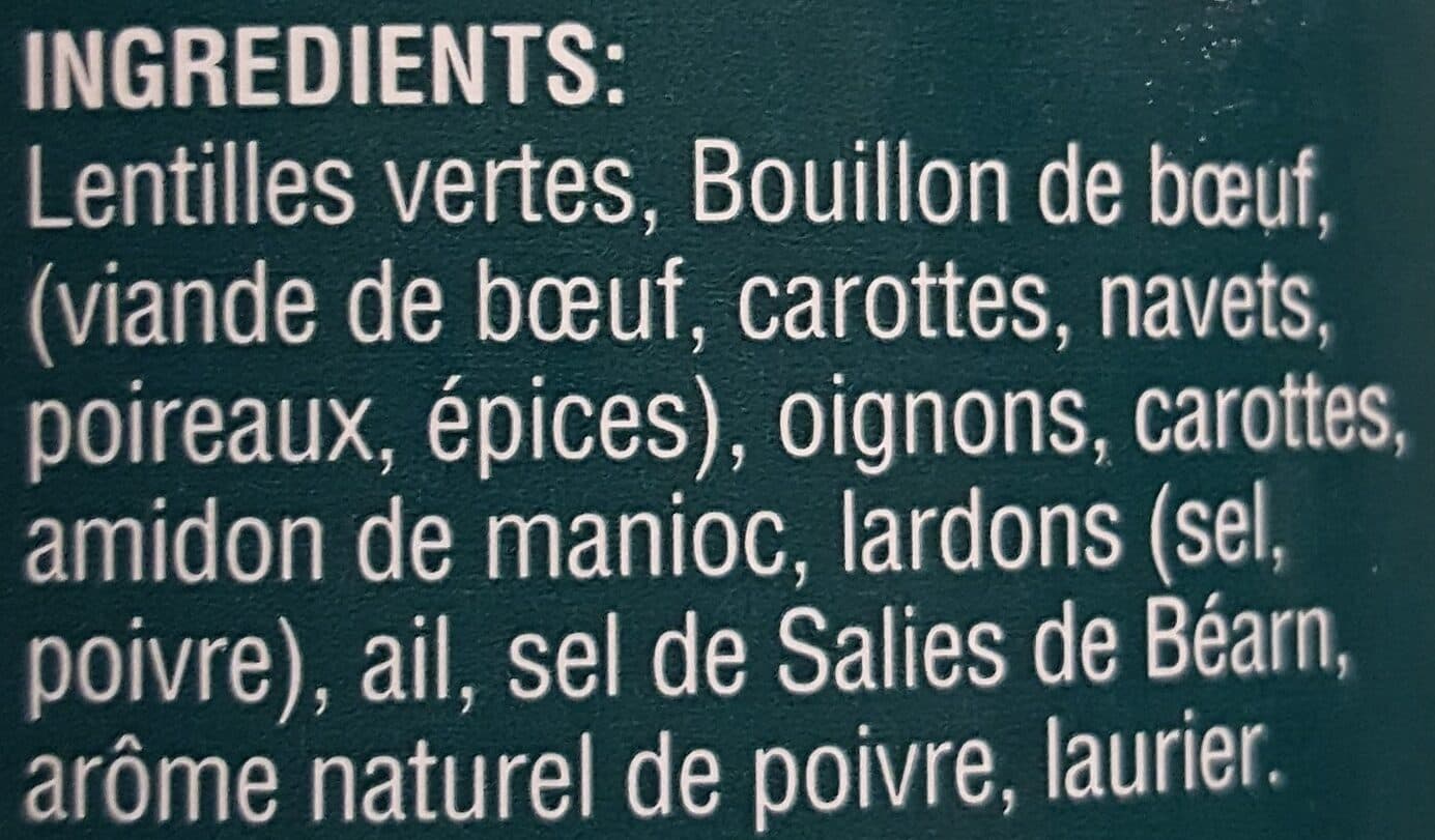 Le Vieux Chêne Lentilles cuisinées packshot
