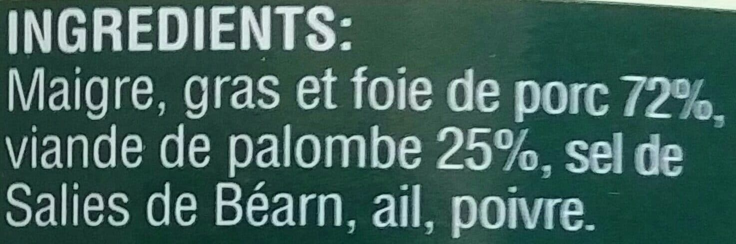 Le Vieux Chêne Terrine de Palombe packshot