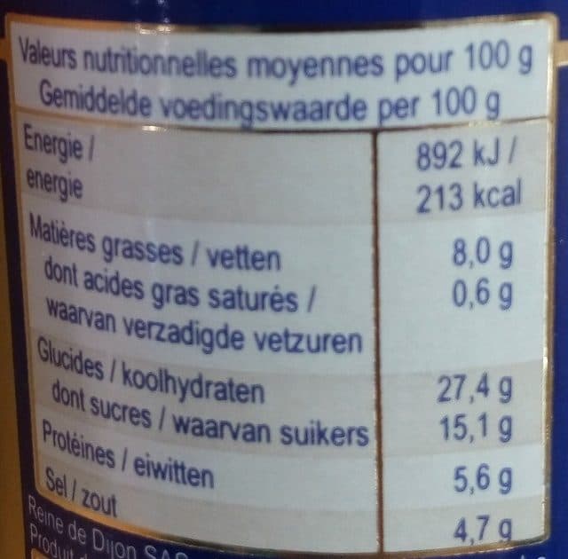 Reine de Dijon Moutarde Miel packshot