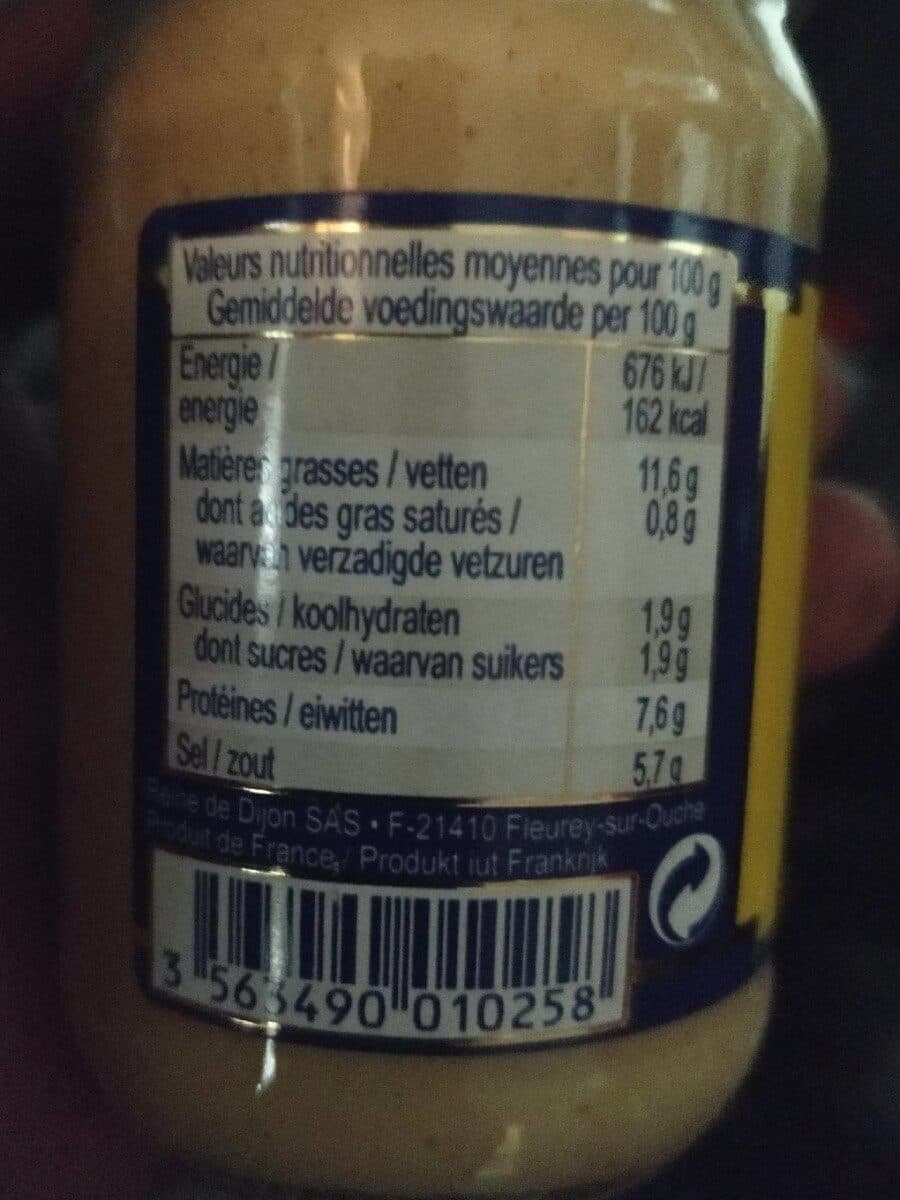 Reine de Dijon Moutarde au vinaigre au Vin Blanc packshot