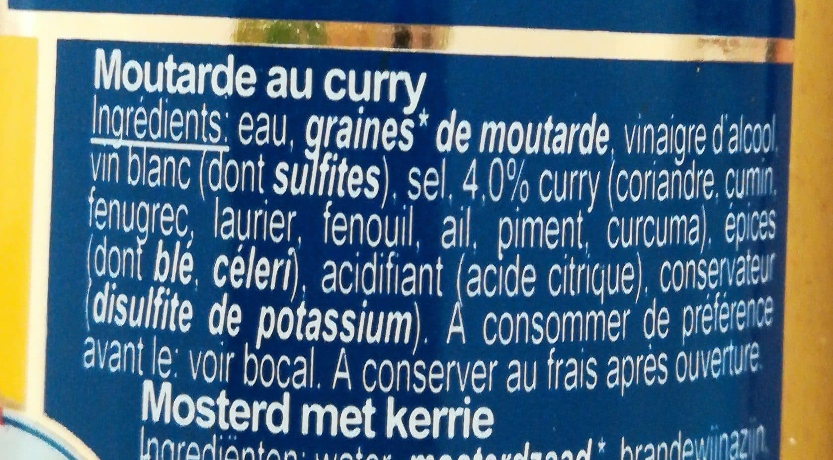 Reine de Dijon Moutarde curry packshot