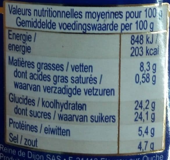 Reine de Dijon Moutarde Miel packshot