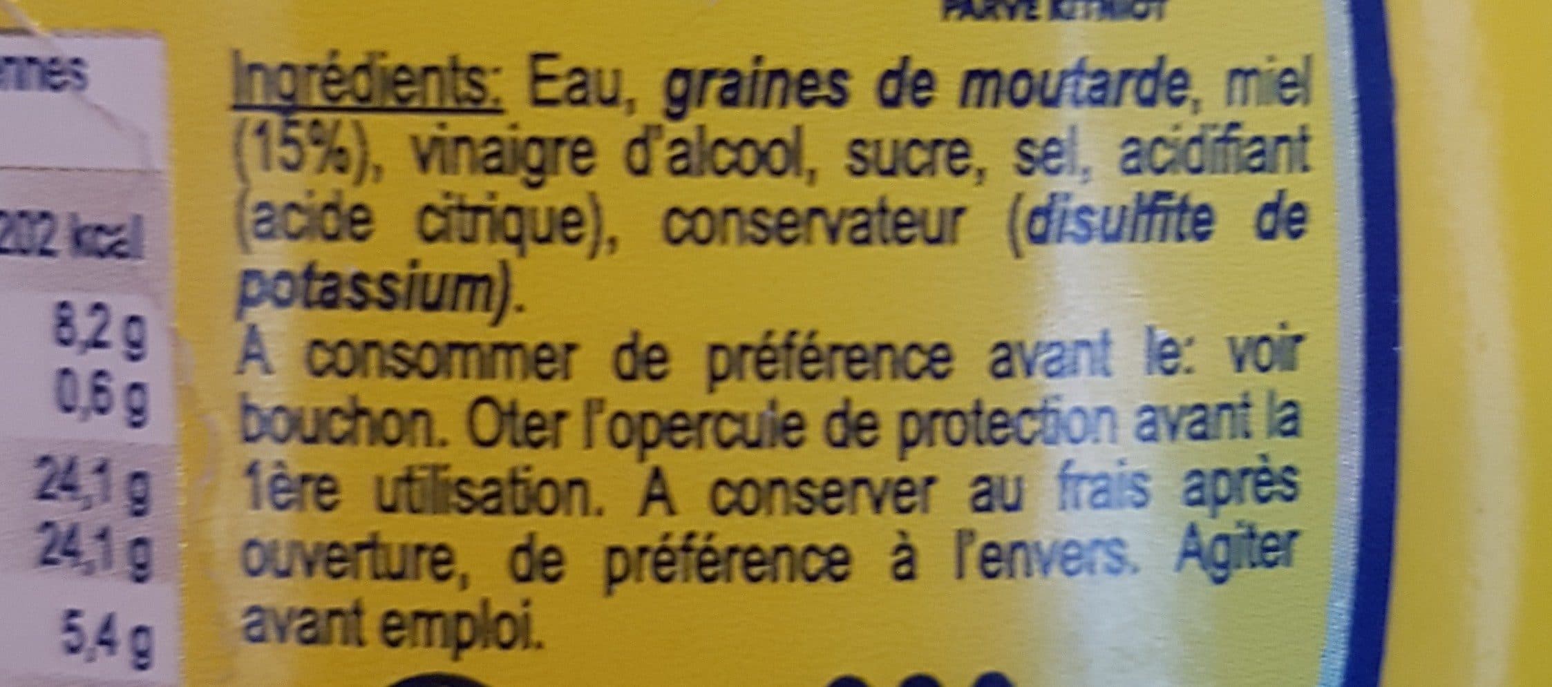 Reine de Dijon Moutarde miel packshot