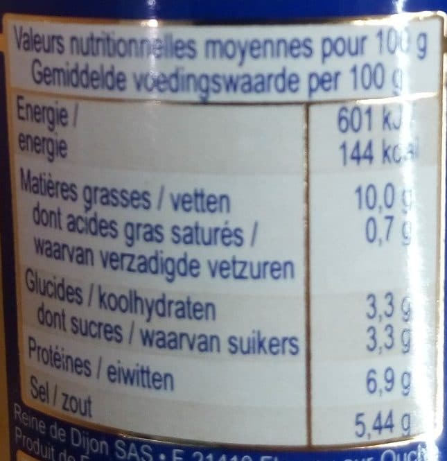 Reine de Dijon Moutarde ail & persil packshot