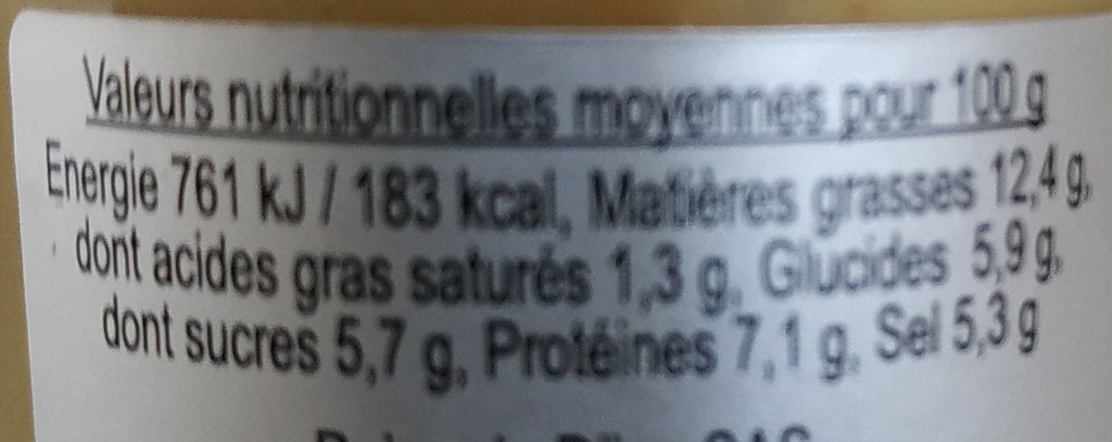 Reine de Dijon Moutarde aux brisures de truffes blanches d'été packshot