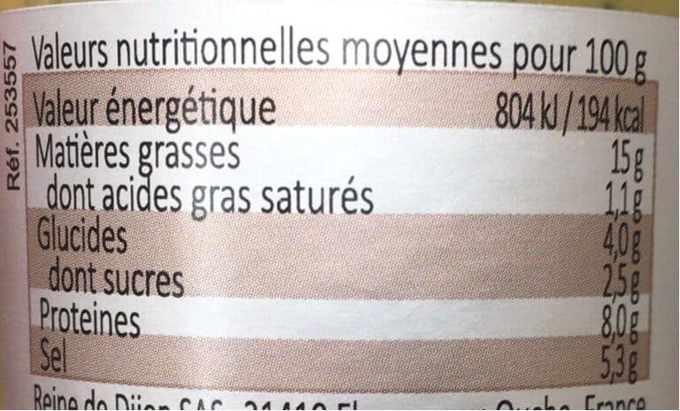 Reine de Dijon Moutarde aux noix packshot